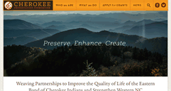 Desktop Screenshot of cherokeepreservation.org